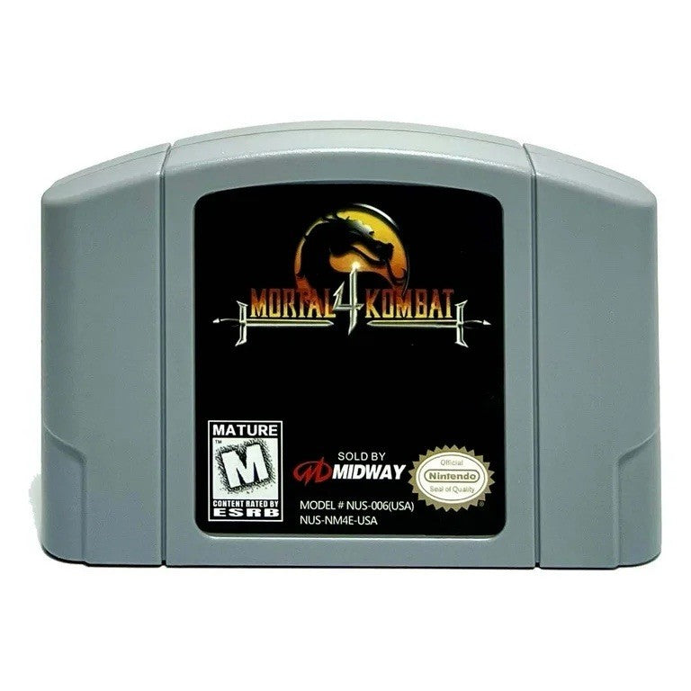 Mortal Kombat 4 Nintendo 64 N64 Game Cartridge Midway Tested