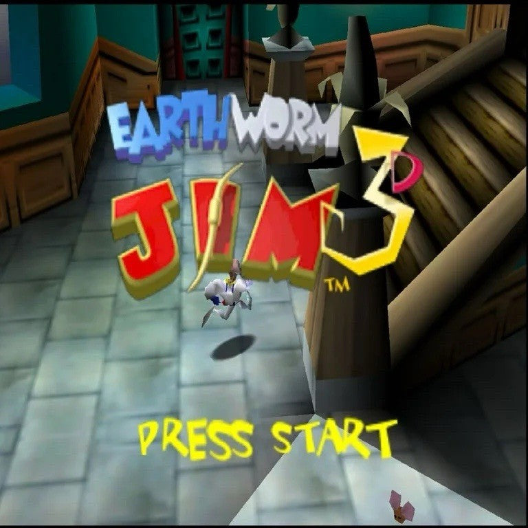 Earthworm Jim 3D N64 Nintendo 1999 Rockstar Game Cartridge