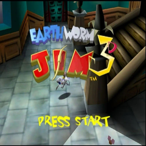 Earthworm Jim 3D N64 Nintendo 1999 Rockstar Game Cartridge
